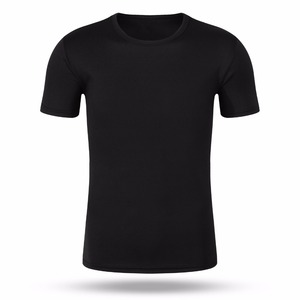 Fabricants de chemises OEM, sur mesure, 100% coton, devant bicolore, manches courtes pour homme, col rond, décontracté, respirant, séchage rapide, coupe classique - Product Image 1