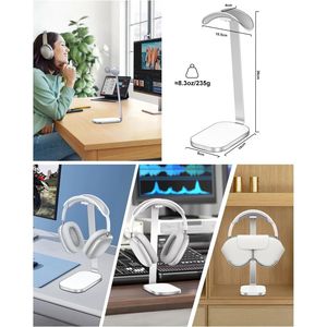 Supporto per Cuffie in Alluminio per AirPods Max, Base Pesante da Scrivania con Supporto Robusto per Cuffie, Accessorio - Product Image 2