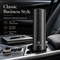 Geïsoleerde tumbler van roestvrij staal met eigen logo, thee-infuser, 304 draagbare vacuümbeker, groothandel OEM