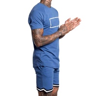 Ensemble de survêtement d'été tendance avec t-shirt court et short, grande taille, pour homme, décontracté, sportif, service OEM
