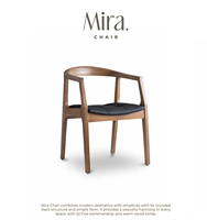 Chaise de salle à manger commerciale moderne en bois massif, siège rembourré en cuir PU, non pliable, mobilier de restaurant, fauteuil modèle MP-00061