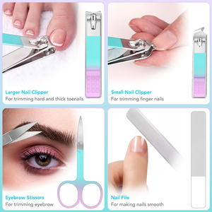8-Piece Professional Stainless Steel Manicure and Pedicure Set Lady Beauty Care Implementation Cuticle Cutter Scissor - Product Image 3