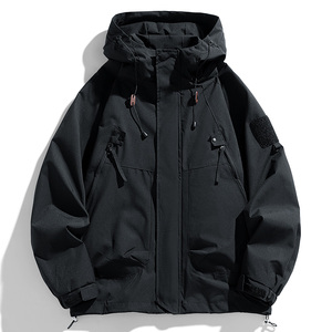 <b>Men</b>’s Branded Cargo <b>Jacket</b> with Custom Logo Print – Stylish <b>Utility</b> Coat with Premium Craftsmanship for Modern <b>Men</b> - Product Image 4