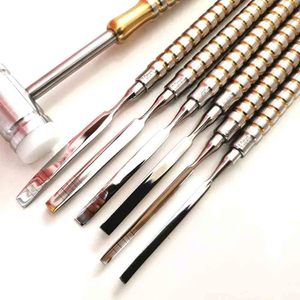 Kit de Cinceles para Modelar Huesos Dentales con Mangos Metálicos Duraderos y Superficies de Trabajo de Precisión para Cirugía Oral Profesional - Product Image 3