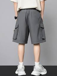 Service OEM – Vente en gros de pantalons mi-longs en toile grande taille unisexe en molleton bouclette 240g, respirants pour l'été, coupe décontractée avec cordon de serrage - Product Image 5