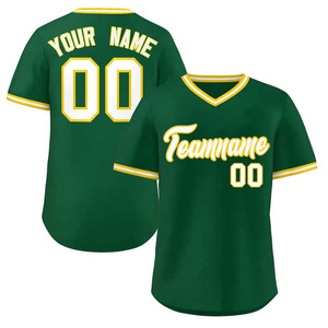 Camiseta de béisbol amarilla personalizada con cuello en V, transpirable, sublimación, nombre personalizado, número, camiseta de softbol unisex - Product Image 6