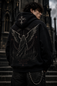 Men's Black Pullover Hoodie Sweatshirt/Men's Hoodies Custom made available in all <b>Colours</b> and also customizable - Product Image 4