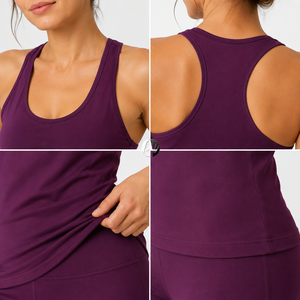 woman tank <b>top</b> lightweight stretch fabric comfortable sleeveless design suitable for yoga exercise casual wear and travel - Product Image 6