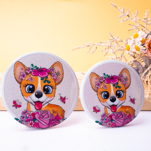 Hotsale khuyến mại huy hiệu nút tùy chỉnh thiết kế 4C bù đắp in ấn logo tin phù hiệu Vòng huy hiệu thiếc 58 Mét - Product Image 4