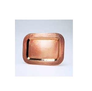 Tabletop Tray Handmade Finishing Rose Gold Color Copper Food Serving Tray <b>Small</b> storage & organizers tray at best price - Product Image 5