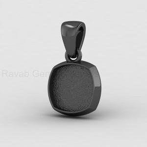 Handmade 925 Silver 14K Gold 10mm <b>Cushion</b> Blank Bezel Cup Cabochon Setting Charm Pendant DIY Resin Keepsake Jewelry Findings - Product Image 6