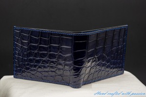 Portefeuilles en cuir d'alligator véritable pour hommes de luxe, portefeuilles courts pour hommes de haute qualité, logo personnalisé, 11,5 cm x 9 cm, avec MOQ faible - Product Image 3