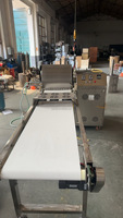 Type de gaz 20cm de diamètre Crêpière Moule à crêpes Rouleau à ressort Machine à emballer la peau formant la machine chauffante HJ-DGP100