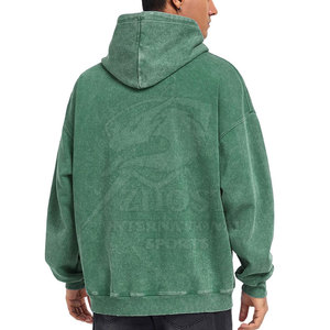 Sweat-shirts pour hommes surdimensionnés de qualité supérieure, best-sellers, effet délavé, avec logo personnalisé, faible MOQ, marque privée et meilleur prix - Product Image 3