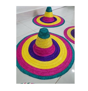Mini các loại màu sombrero paja Mexican mũ rơm thường đi xe đạp trượt tuyết thể thao cho mùa hè bên bãi biển du lịch hoạt động ngoài trời - Product Image 3