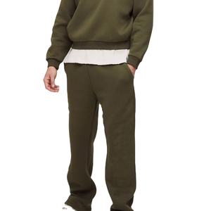 ชุดวอร์มพรีเมียมทรงหลวม ผ้าฟลีซหนานุ่ม เสื้อฮู้ดแบบสวมหัวทรงหลวมสำหรับผู้ชาย ระบายอากาศได้ดี ผ้าฝ้าย 100% ย้อมสีพื้น - Product Image 3