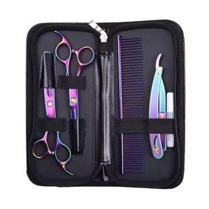 Ensemble de ciseaux de coiffure professionnels MORJE avec peignes, lames en acier inoxydable, pour droitiers, usage en salon - Product Image 3
