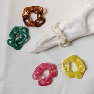 Porte-serviettes en résine au design moderne Style unique fantastique dans la meilleure couleur Stocked Décoration de table pour les occasions de fête Accessoires - Product Image 2