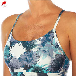 Soutien-gorge de sport rembourré à haute élasticité pour le yoga et le Pilates, technologie de tricotage sans couture, haut de sport confortable - Product Image 3