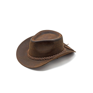 Chapeau Fedora en feutre de cuir unisexe, léger, fait main, façonnable, réglable, à large bord, durable, couleur personnalisable - Product Image 2
