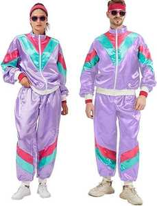 80s 90s ชุดวอร์มสำหรับผู้ชายผู้หญิงชุดฮิปฮอปย้อนยุคชุดวอร์มชุดกันลมชุดสำหรับคู่รักเครื่องแต่งกายพร้อมจัดส่งฟรี - Product Image 5