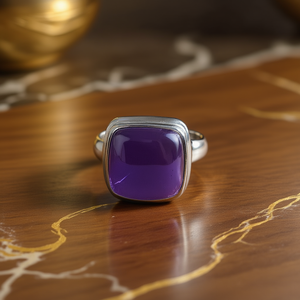 Anillo de Amatista de Diseño, 8.1 Gramos, Accesorio Elegante y con Estilo - Product Image 3
