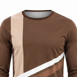 Camisetas de Manga Larga para Hombre, 100% Algodón, 300 GSM, Impresión Puff, Logotipo Personalizado, Camisetas de Tela de Algodón, Proveedor de Ropa al por Mayor OEM ODM - Product Image 4