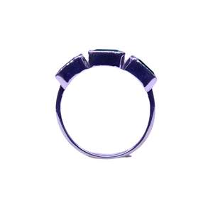 Bague classique pour femme en argent sterling 925 plaqué argent avec pierre précieuse onyx verte, bijoux tendance pour couple - Product Image 3