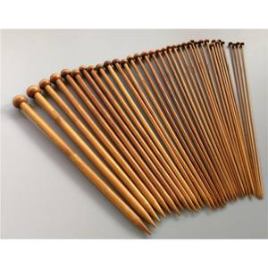 Juego de Agujas de Tejer de Bambú Ecológicas al por Mayor, de Punta Única, 18 Tamaños, Herramientas Profesionales de Tejer a Mano para Principiantes - Product Image 1