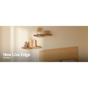 Estante Flotante de Madera de Acacia, Organizador de Escritorio, Combo de Almacenamiento, Venta al por Mayor en India - Product Image 2