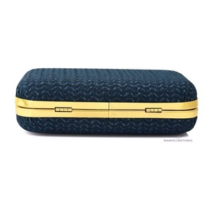 Trendy Designer Sparkle Navy Evening Ladies Clutch <b>Bag</b> Beautiful Embroidered Floral Clutch <b>Bag</b> With Chain Strap for Wedding <b>Gift</b> - Product Image 6