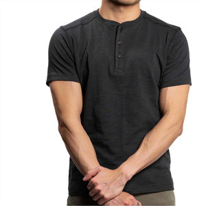 Camiseta Henley para Hombre, Personalizada, de Alta Calidad, Cuello en V, Corte Holgado, Diseño Elegante, Algodón Premium, Uso Diario Informal, Transpirable - Product Image 5