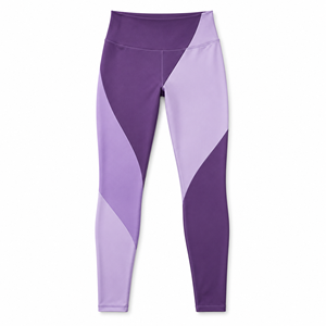 Leggings asymétriques violet lavande pour femmes, taille haute, longueur intégrale, pour yoga, entraînement et sport, vente en gros personnalisée - Product Image 1