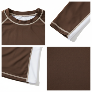 Traje de Surf de Dos Piezas para Mujer, Talla Grande, Traje de Baño de Manga Larga, Protección Solar, Traje de Buceo - Product Image 5