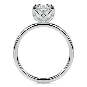 1.25CT <b>Cushion</b> Cut Colorless Moissanite Engagement Ring 14K Solid White Gold Solitaire Ring Celebrity Style Wedding Ring <b>For</b> Her - Product Image 6