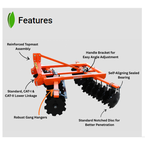 Herse à disques tandem robuste série HD pour une préparation efficace du terrain et des travaux de travail du sol en agriculture - Product Image 2