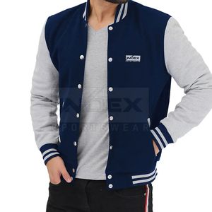 Veste Bomber Homme Streetwear à Prix Abordable, Blouson Universitaire Tendance Hiver, Vêtement d'extérieur Personnalisé OEM en Gros - Product Image 4