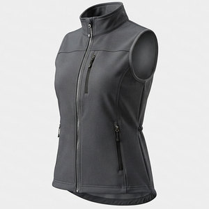 Women's Softshell Vest Lightweight Outdoor Waistcoat with Full Zip Closure Stand <b>Collar</b> and Functional Side Pockets Vest Women - Product Image 5