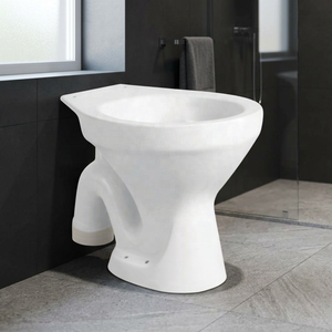 EWC European Water Closet Brown Ceramic One Piece Siphon S-<b>Trap</b> Floor Mounted Toilet Bowl Set - Product Image 3