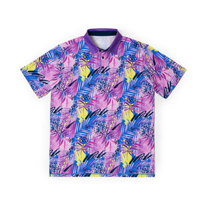 เสื้อโปโลลายทางผู้ชาย แห้งเร็ว ระบายอากาศได้ดี ทรง unisex เหมาะสำหรับเล่นกีฬากอล์ฟ เสื้อโปโลสีพื้น เสื้อยืด - Product Image 1