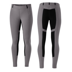 Pantalon d'équitation unisexe en polyester imperméable à taille haute, avec logo personnalisé cousu à la machine, pour l'hiver - Product Image 1