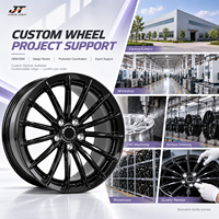 Jantes forgées multi-rayons denses de 18 à 22 pouces, finition noir brillant, 5x112 5x114.3 Monoblock VIW-161 pour BMW Audi Mercedes-Benz