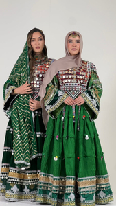 High Street Style Long Sleeves Women's Afghani <b>Dress</b> Dupatta All Season Customized Afghan Kuchi Vintage <b>Dresses</b> For Ladies - Product Image 3