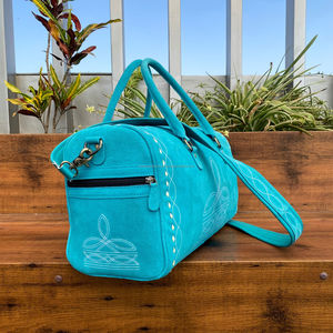 Bolsa de lona de gran capacidad para llevar el fin de semana de cuero genuino de alta calidad para hombre, bolsa de viaje para la noche - Product Image 4