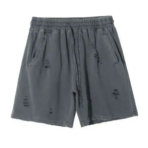 กางเกงขาสั้นผู้ชายเอวยางยืดพิมพ์โลโก้ตามสั่ง ผ้าฝ้ายแท้ 100% แห้งเร็ว ระบายอากาศได้ดี สวมใส่สบาย สไตล์ไฮสตรีท - Product Image 2