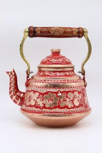 Traditional Handmade Copper Kettle For <b>Tea</b> Brewing Hot Water Serving And Elegant Kitchen Counter Decoration - Product Image 3