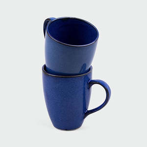 Juego de 6 Tazas de Cerámica Esmaltada Midnight Sea, Gran Capacidad de 200 ml, Aptas para Microondas, con Boquilla - Product Image 5