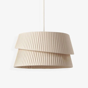 3 Tier Linen Drum Chandelier Japandi Style Fabric Pendant <b>Light</b> Minimalist Layered Hanging Ceiling Lamp for Living <b>Dining</b> Room - Product Image 2