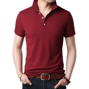 Chemises Polo pour Hommes en Soie et Lin Écologiques de Haute Qualité Personnalisées en Gros |   Golf classique respirant, antibactérien et à séchage rapide - Product Image 1