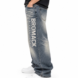<b>Men</b> Denim Pant Baggy <b>Fit</b> Washed Denim <b>Relaxed</b> Style Faded Finish Wide Leg Comfort Wear Casual Look Loose <b>Fit</b> <b>Jeans</b> For <b>Men</b> - Product Image 3